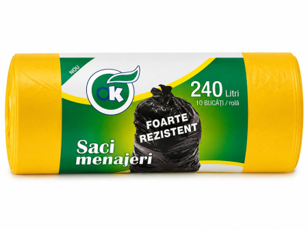 Saci menajeri - Set 10 saci menajeri, diverse culori, Ok, 240 L-Vivomarket.ro