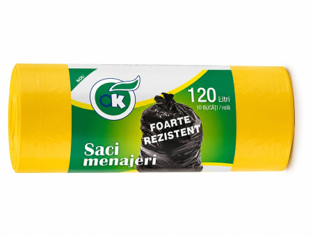 Saci menajeri - Set 10 saci menajeri, diverse culori, Ok, 120 L-Vivomarket.ro
