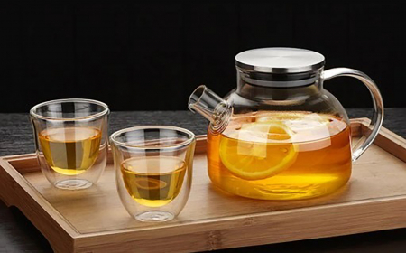 Set 2 cani espresso din sticla borosilicata cu pereti dubli, termorezistente, 70 ml, transparente, Modesto [1]