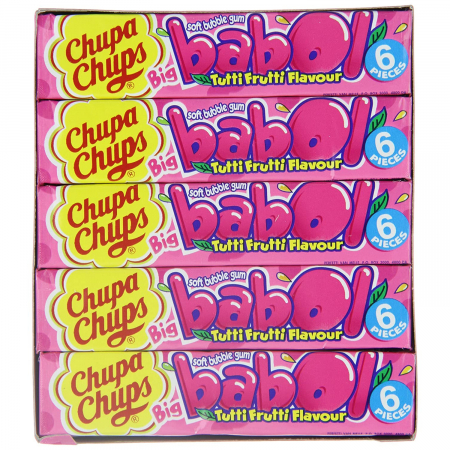 Set 20 Pachete Guma de mestecat Chupa Chups, Big Babol Tutti Frutti, 20 x 27 g [1]