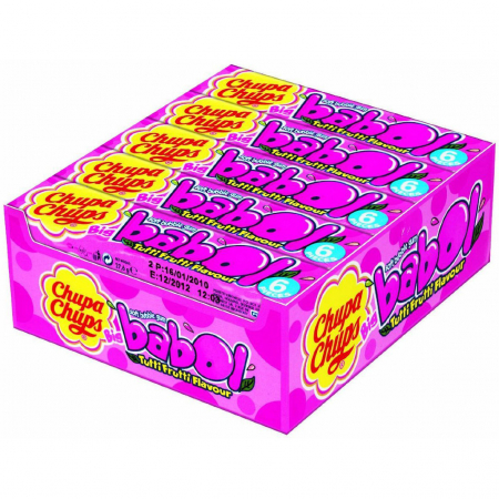 Set 20 Pachete Guma de mestecat Chupa Chups, Big Babol Tutti Frutti, 20 x 27 g [0]