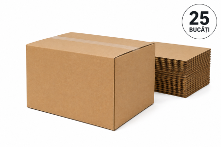 Curatenie & Intretinere - Set 25 cutii carton CO3, 400 x 300 x 300 mm, FEFCO 0201, volum 36 L