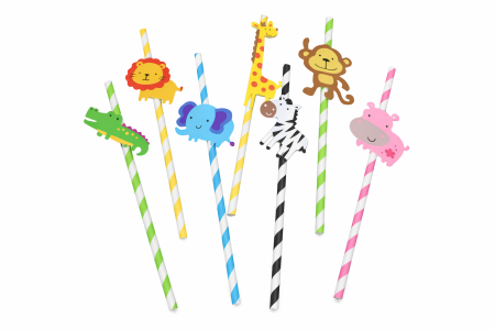 Reduceri🔥⏳ - Set 7 Paie pentru Copii, cu Animalute-Vivomarket.ro