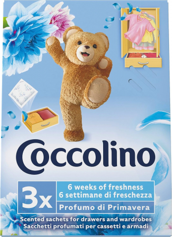 Set 9 Saculeti Parfumati Haine/Dulap Coccolino - 3 Parfumuri: Primavara, Floarea Pasiunii & Ylang Ylang, Flori de Tiare & Fructe Rosii [3]