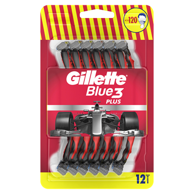 Ingrijire ten - Set Aparate de Ras, Gillette Blue Nitro 3, 12 Bucati