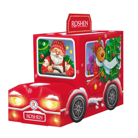 Noutati! - Set Cadou, Masinuta lui Mos Craciun, Roshen, 330 g-Vivomarket.ro