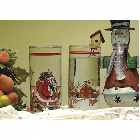 Set de 6 pahare cu decor Craciun, Uniglass, 270 ml [1]