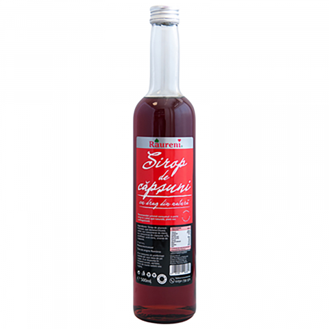 Bauturi - Sirop Capsuni , 0.5 L, Raureni
