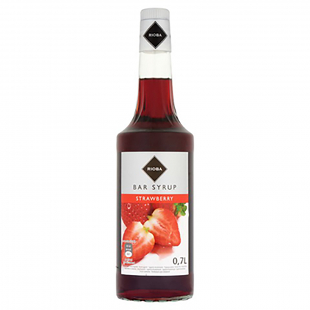 Bauturi - Sirop de capsuni concentrat, Rioba Bar Strawberry 700 ml