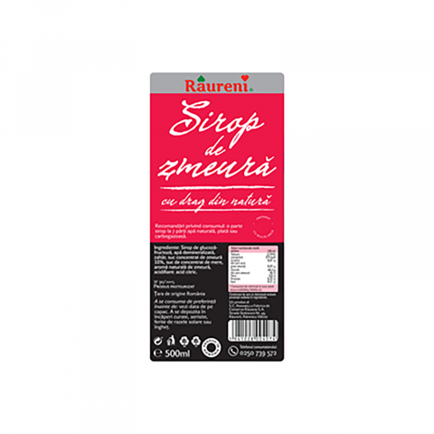Sirop Zmeura 0.5 L, Raureni [1]