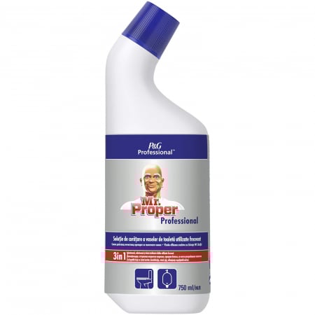 Curatenie & Intretinere - Solutie de curatat vasul de toaleta Mr. Proper Professional Toilet, 750 ml