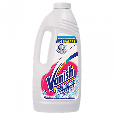 Detergenti profesionali rufe - Solutie pentru indepartarea petelor Vanish White, 2l