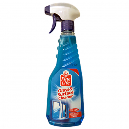 Curatenie & Intretinere - Solutie pentru curatarea geamurilor antistatic cu pulverizator, Fine Life, 500 ml