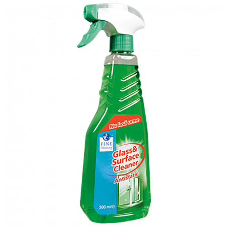 Curatenie & Intretinere - Solutie pentru curatarea geamurilor antistatic cu pulverizator, Fine Life, 500 ml