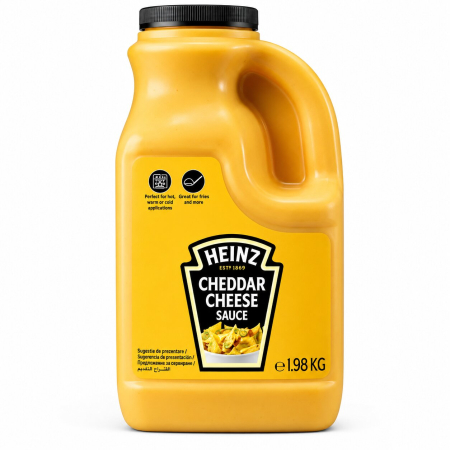 Bacanie - Sos cu Branza Cheddar, Heinz, 1.98 Kg-Vivomarket.ro
