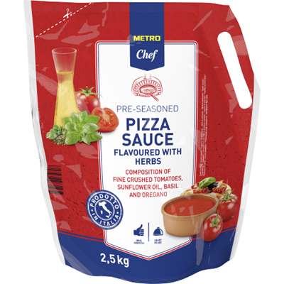 Produse Horeca - Sos de pizza Asezonat, 2.5 kg, Metro Chef