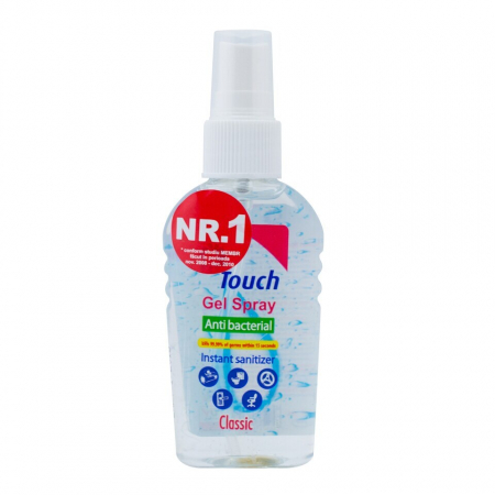 Ingrijire personala & Cosmetice - Spray dezinfectant pentru maini Touch, Clasic cu efect antibacterian, 59 ml