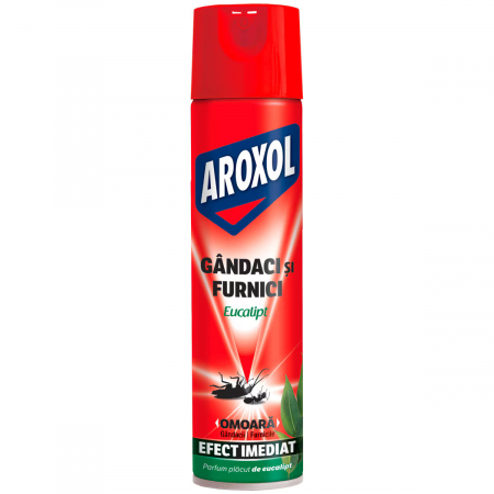 Curatenie & Intretinere - Spray impotriva gandacilor si furnicilor Aroxol Eucalipt, 400 ml