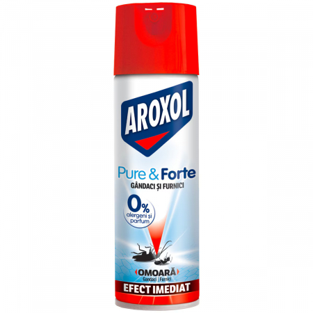 Curatenie & Intretinere - Spray Impotriva gandacilor si furnicilor Aroxol Pure&Forte, 300 ml