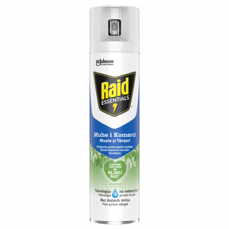 Curatenie & Intretinere - Spray impotriva mustelor si tantarilor Raid Essentials, 400 ml