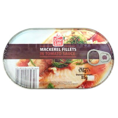 Noutati! - Macrou File In Sos Tomat, Fine Life, 3 x 170 g