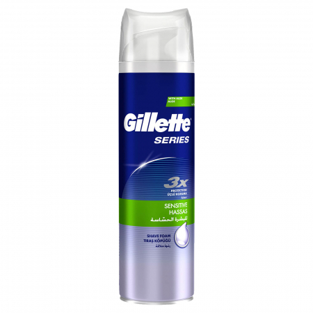 Spuma de ras Gillette Series Sensitive pentru piele sensibila, 250 ml [0]