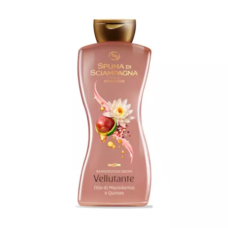 Ingrijire personala & Cosmetice - Spumant de baie cu ulei de Macadamia si Quinoa, 650 ml, Spuma di Sciampagna