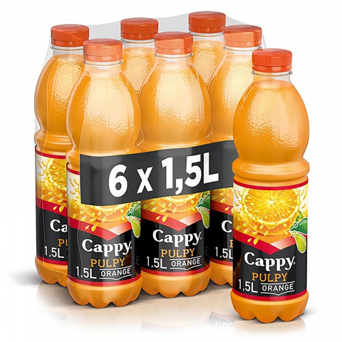 Bauturi necarbogazoase - Suc de portocale, Cappy pulpy, 1.5 l