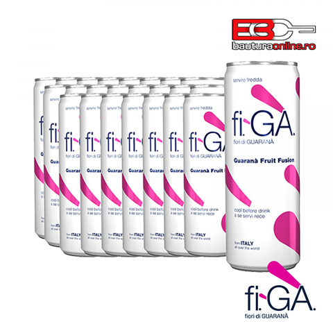 Bauturi carbogazoase - Suc din Flori di Guarana si fructul pasiunii, Fi.Ga, 24 x 0.25 L
