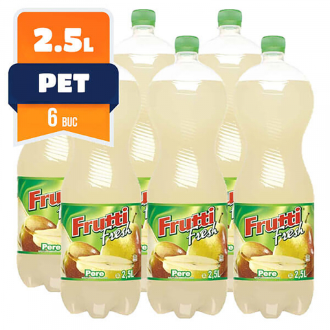 Bauturi carbogazoase - Suc Pere , 6 x 2.5 L Frutti Fresh