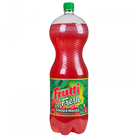 Bauturi carbogazoase - Suc Zmeura si Menta , 6 x 2.5 L Frutti Fresh