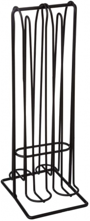 Suport pentru capsule Nespresso, 32 de capsule, Inox, Negru [2]