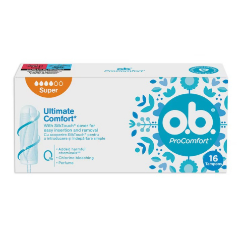 Igiena intima - Tampoane OB Procomfort Super, 16 buc-Vivomarket.ro