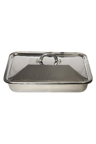 Tava Inox cu Capac, 35 X 26 X 7 cm, Oti [1]