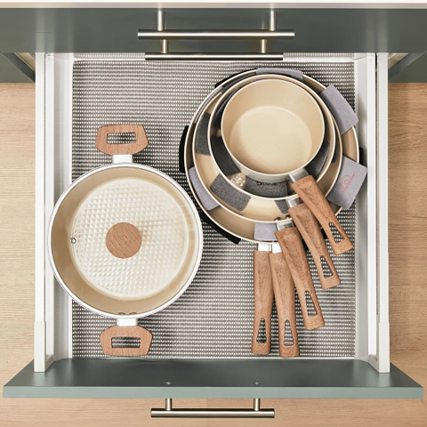 Tigaie din aluminiu, dublu invelis antiaderent ceramic ILAG, 24 cm, toate sursele de caldura, Savorium [3]