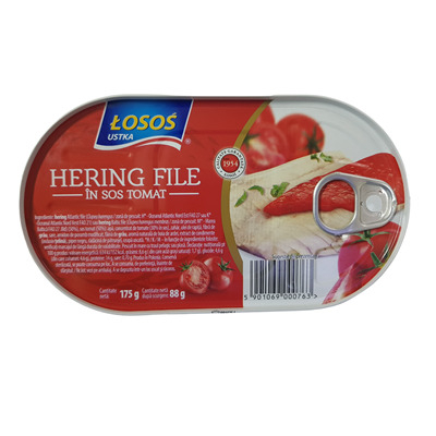 Conserve - Hering File in Sos Tomat, Losos, 175 g