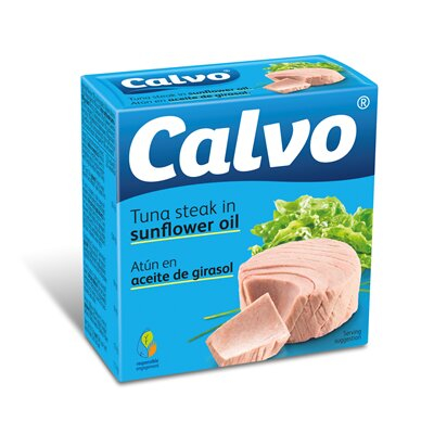 Conserve - Ton in Ulei de Floarea Soarelui, Calvo, 160 g-Vivomarket.ro