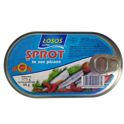 Conserve - Sprot in Sos Picant, Losos, 175 g
