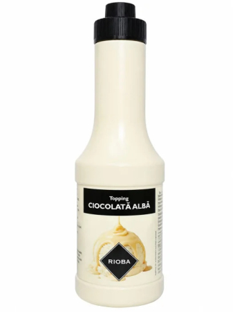 Dulciuri - Topping de Ciocolata Alba, Rioba, 500 g-Vivomarket.ro