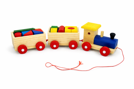 Reduceri🔥⏳ - Trenulet cu Vagoane - Jucarie din Lemn-Vivomarket.ro