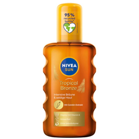 Ingrijire personala & Cosmetice - Ulei autobronzant Nivea Sun Carotene, 200 ml-Vivomarket.ro
