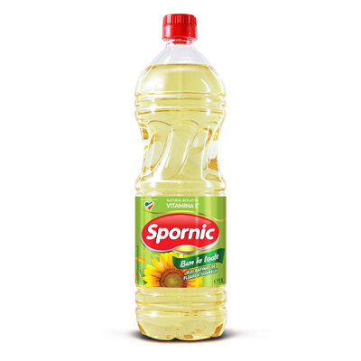 Alimente de baza - Ulei de Floarea Soarelui, 6 x 1 L, Spornic