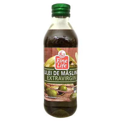 Alimente de baza - Ulei de Masline Extra Virgin, 0.5 L, Fine Life