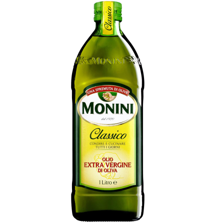 Alimente de baza - Ulei de masline extravirgin Monini, presat la rece, pentru gatit si salate, 1 L