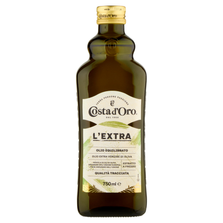 Bacanie - Ulei de masline extravirgin Costa d’Oro, presat la rece, pentru salate si gatit, 750 ml