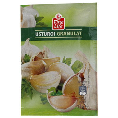 Produse Horeca - Usturoi Granulat, 5 x 15 g, Fine Life