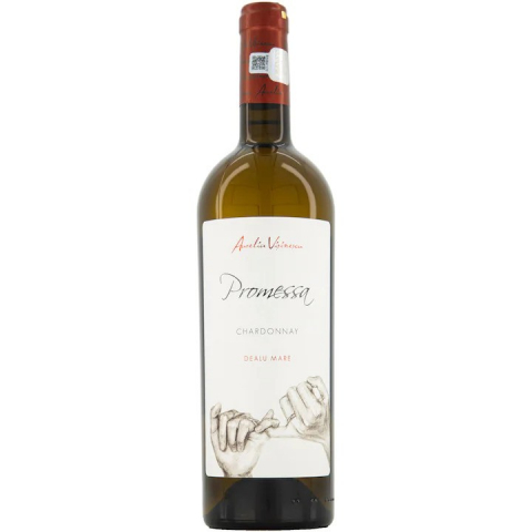 Bauturi - Vin Alb Aurelia Visinescu Promessa, Chardonnay, Sec, Domeniile Sahateni, 0.75 l-Vivomarket.ro