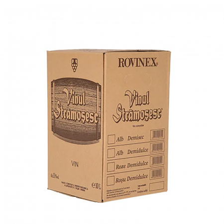 Bauturi - Vin alb demidulce Bag in Box,Vinul Stramosesc, 10 l