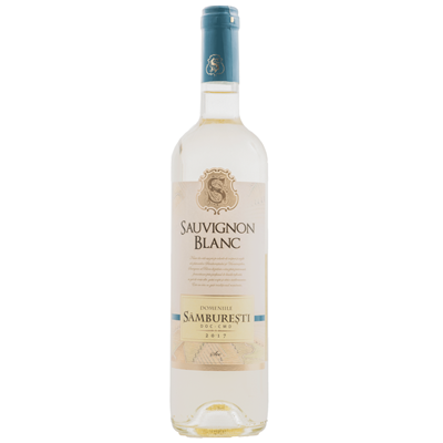 Bauturi - Vin Alb Domeniile Samburesti Sauvignon Blanc Sec, 0.75l-Vivomarket.ro