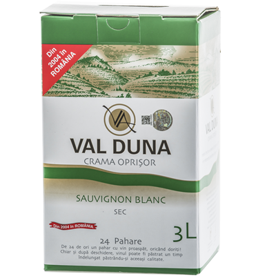 Bauturi - Vin Alb Val Duna, Sauvignon Blanc, Sec, 3l-Vivomarket.ro